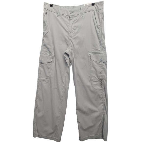 American Eagle Outfitters Pants - NWT American Eagle Dreamy Drape Cargo Pants Womens 8 Grey Wide Leg Mid Rise